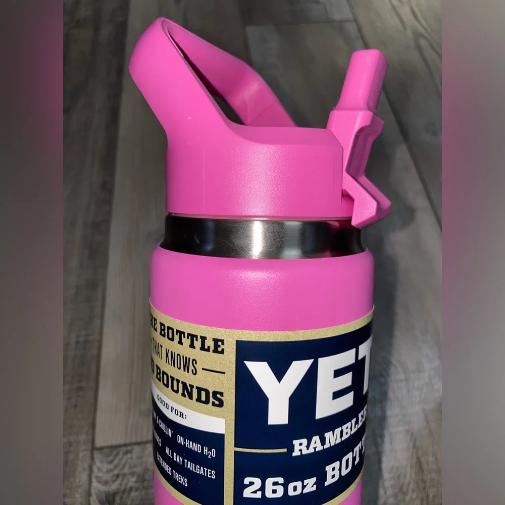 NEW YETI Rambler 26oz Stainless Steel Vacuum Insulated Bottle Wildflower Fuchsia - Picture 7 of 7